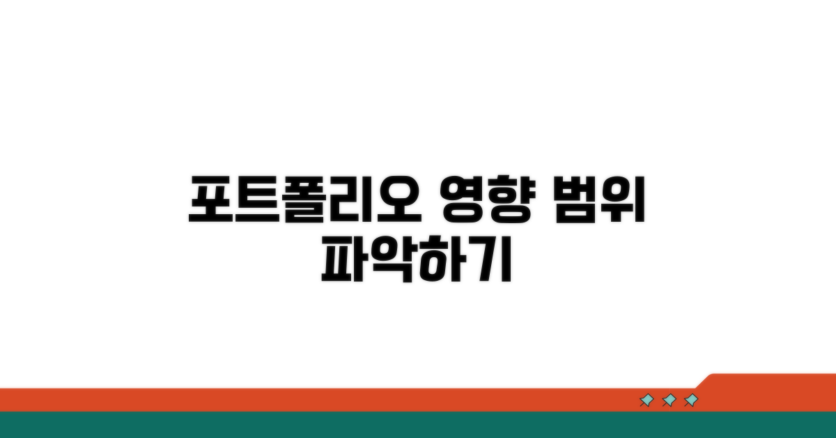 포트폴리오 영향 범위 파악하기