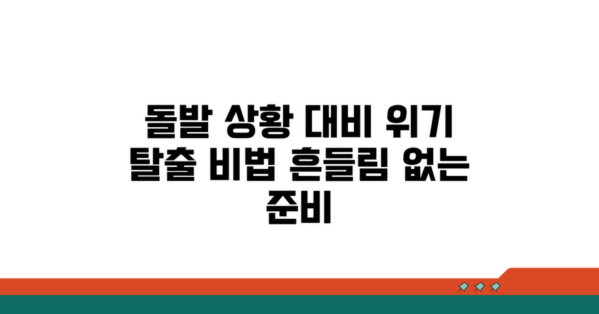 예상치 못한 변동 대비책