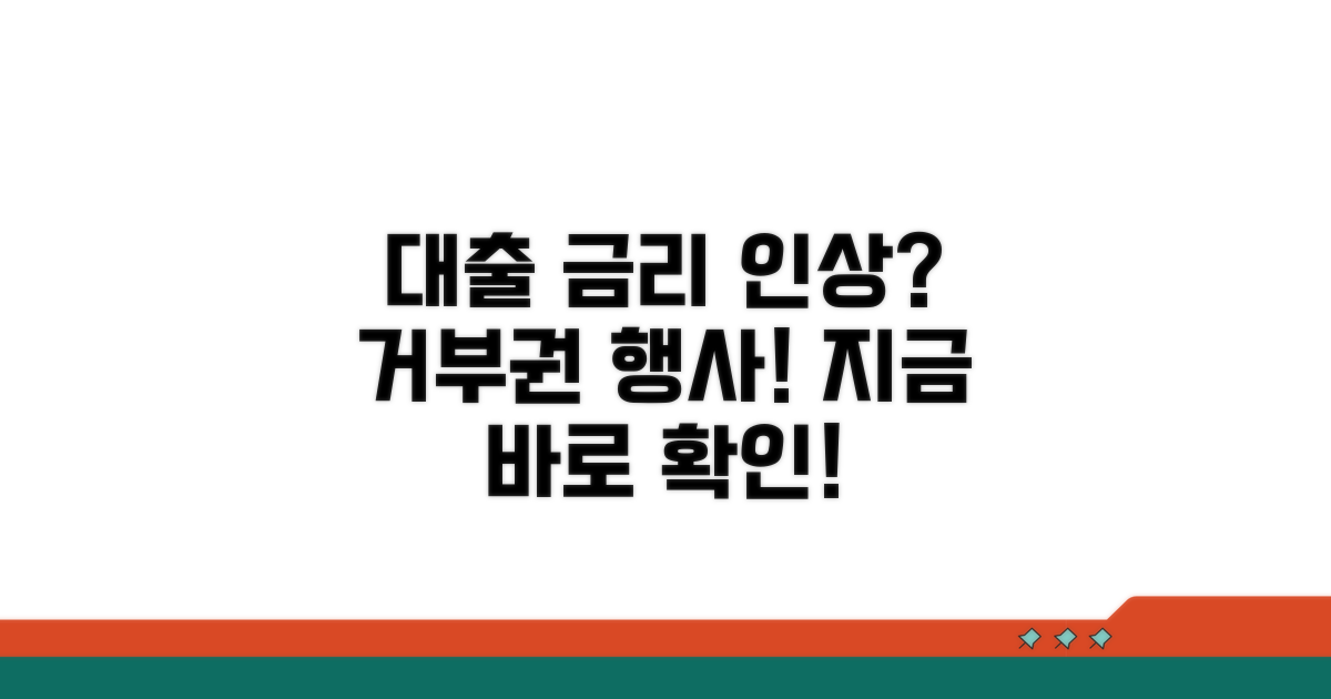 대출 금리 인상 시 거부권 행사 방법
