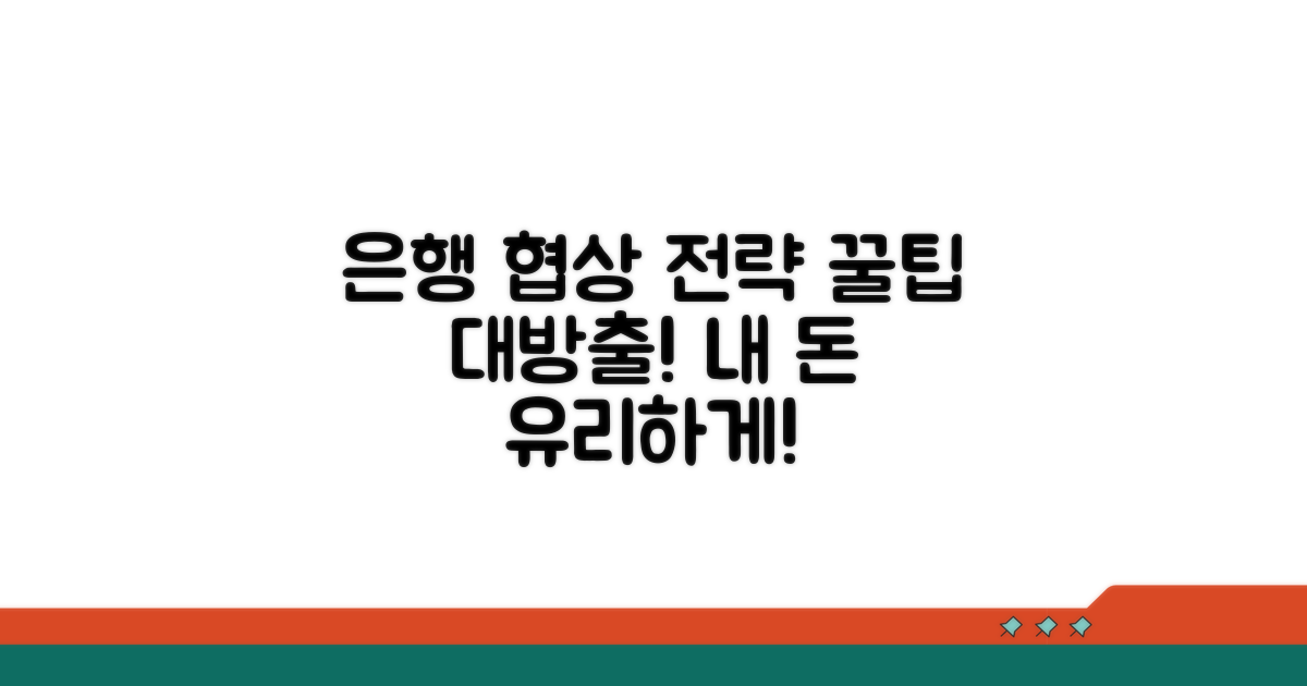 은행과의 협상, 유리한 조건 만들기