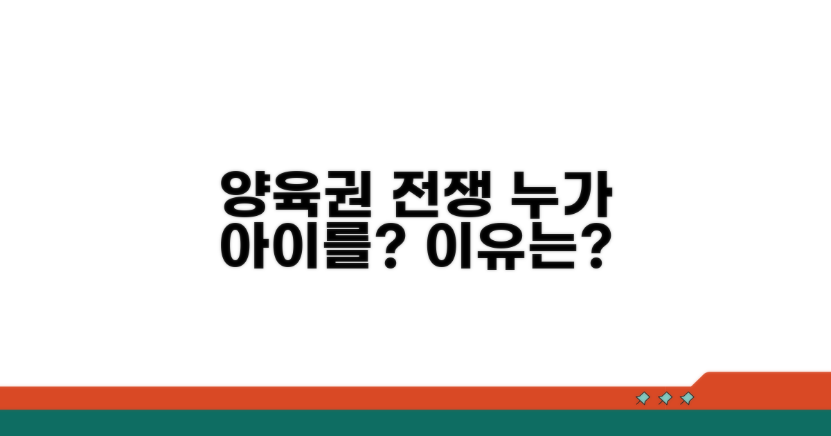 양육권, 누가 아이를 키우나요?