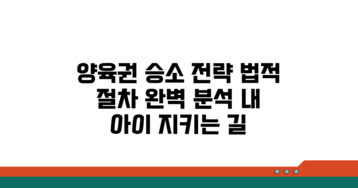 아이 양육권, 법적 절차 안내