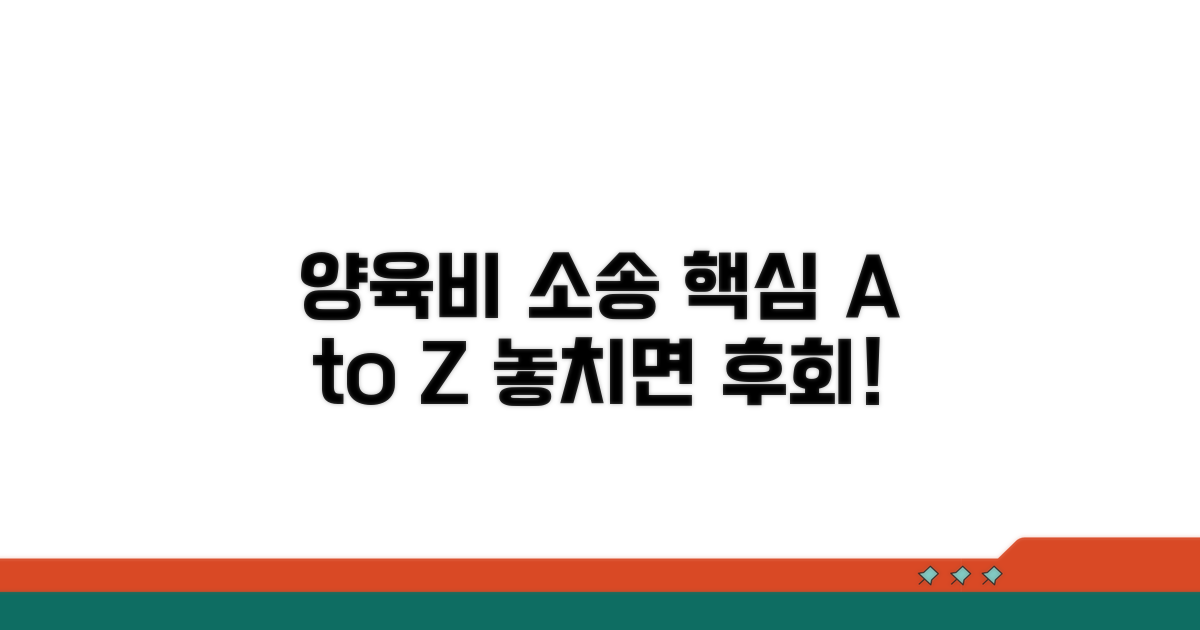 양육비 소송 핵심 분석