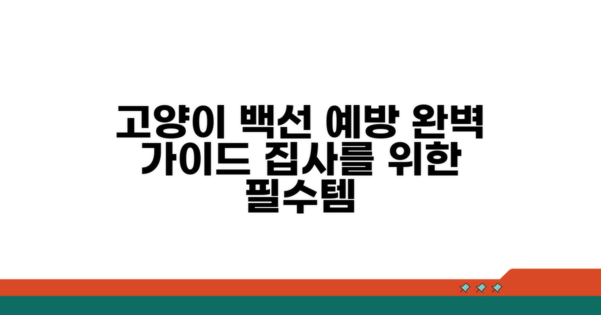고양이 백선, 예방 및 관리 방법