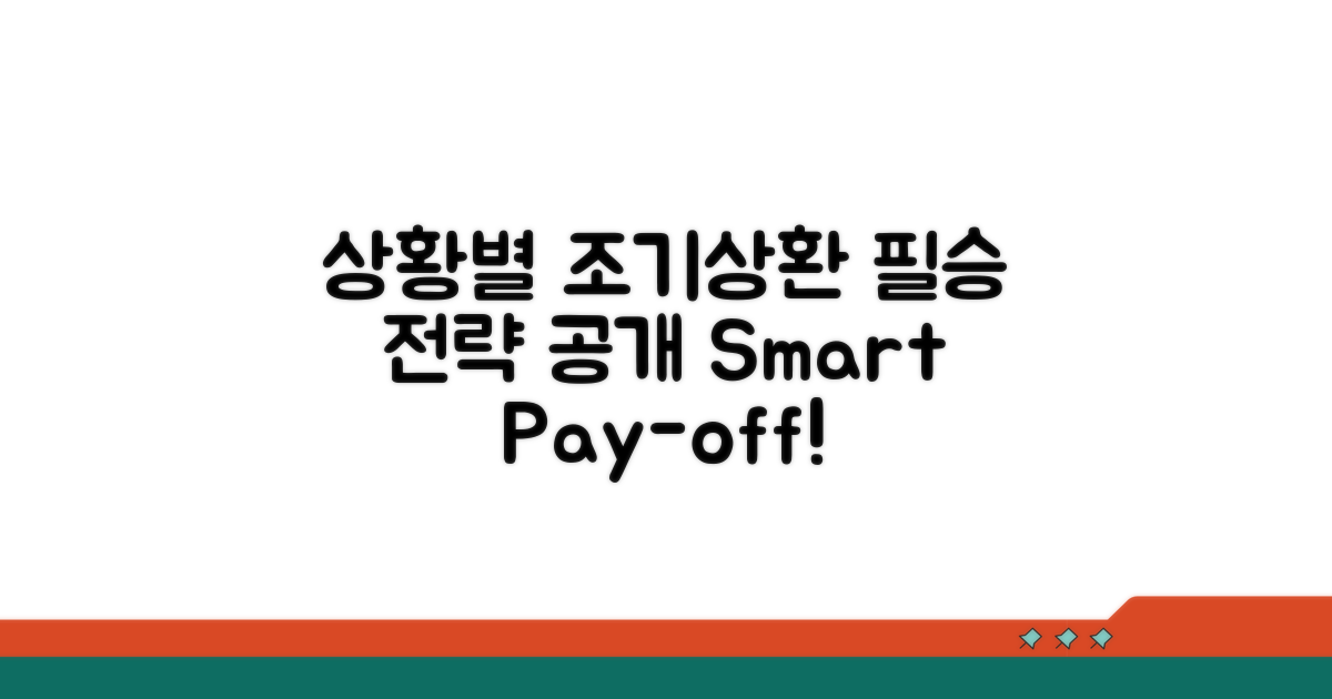 상황별 조기상환 전략