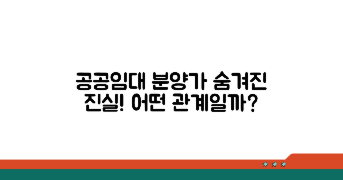 공공임대 설치와 분양가 관계