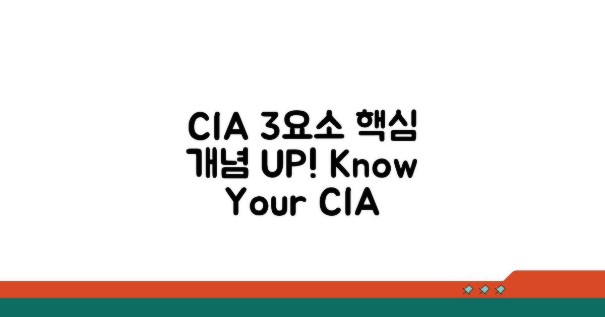 CIA 3요소 핵심 개념 파악