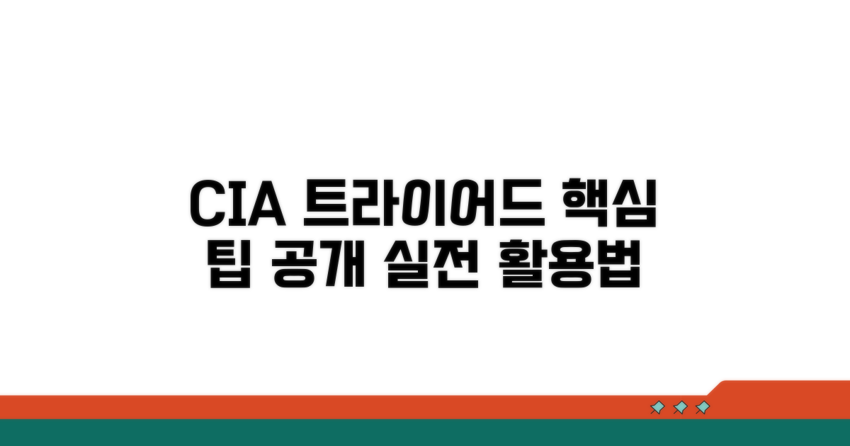 CIA 트라이어드 활용 팁