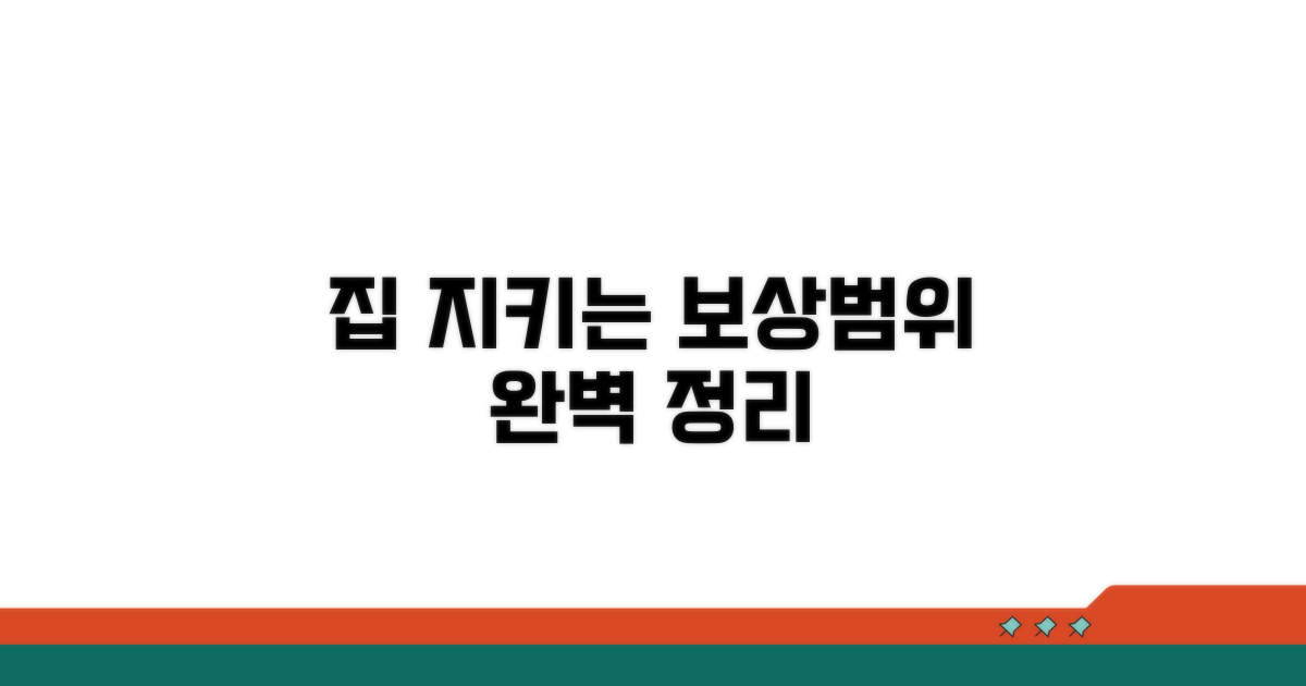 내 집 지키는 보상범위 완벽 정리