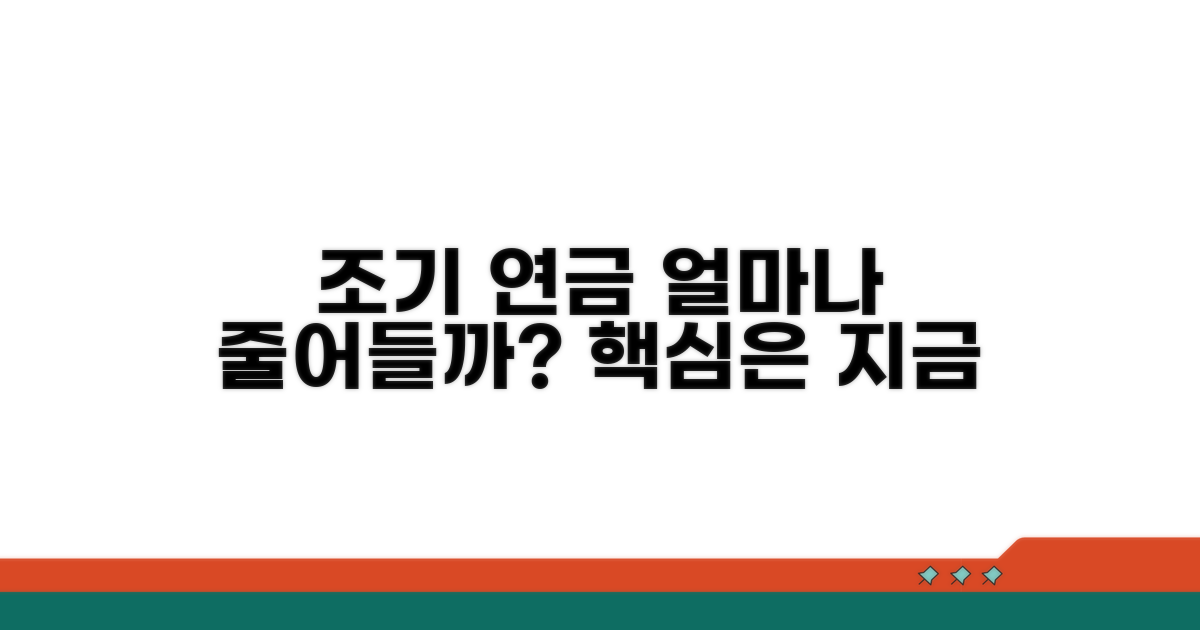 조기 연금, 얼마나 줄어들까?