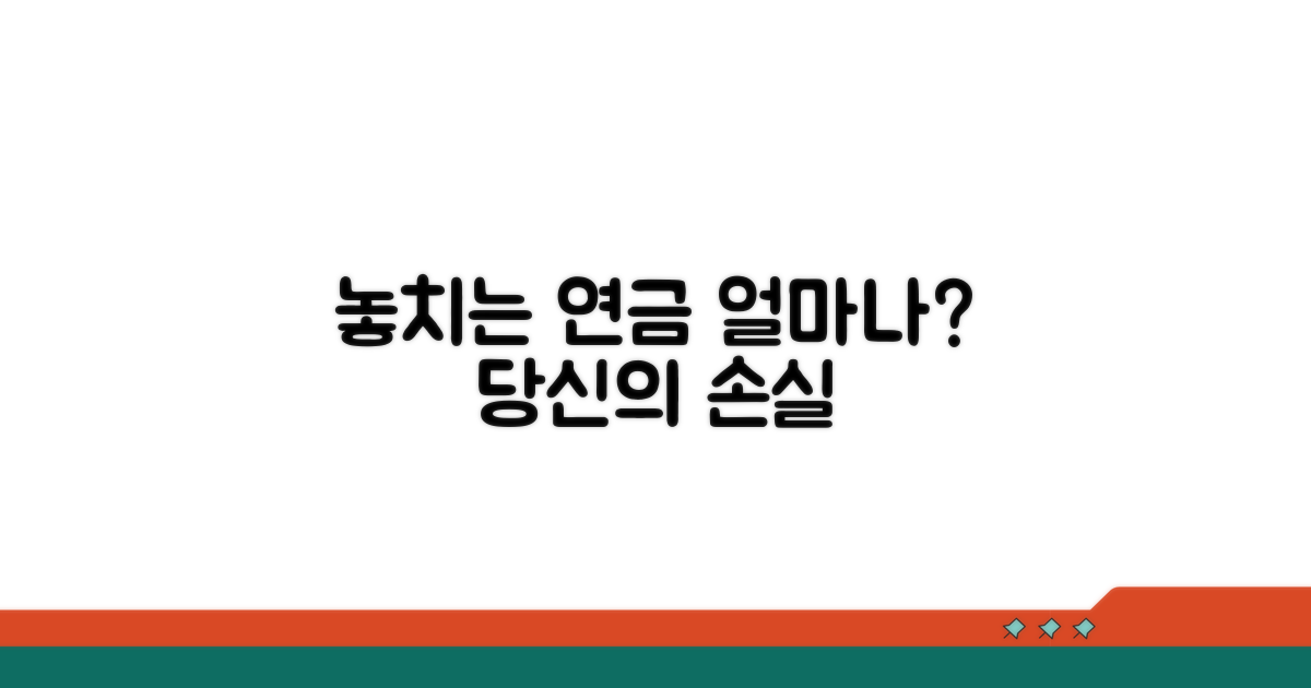 놓치는 연금액, 손실 규모는?