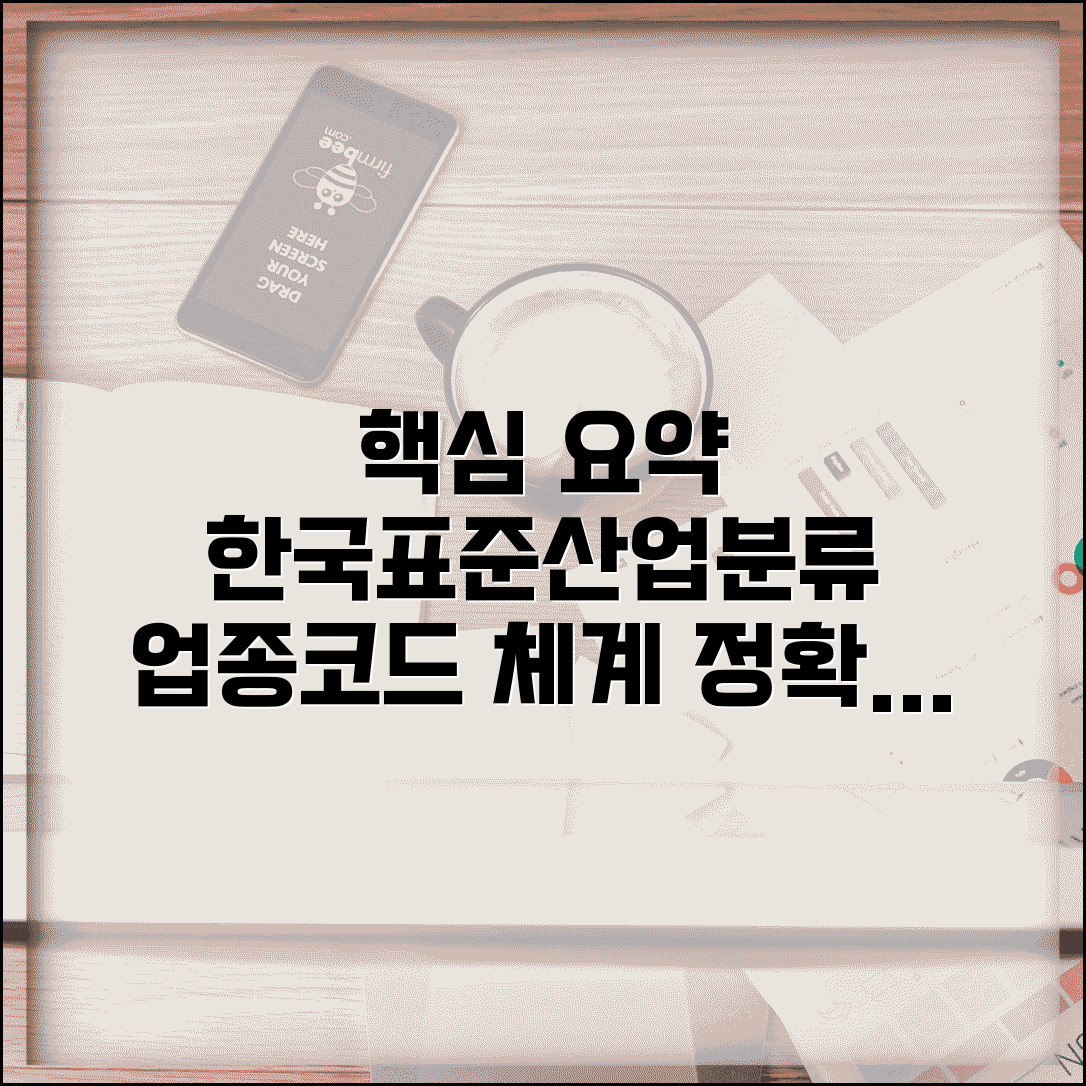 한국산업표준분류 업종코드 | 한국표준산업분류코드 체계