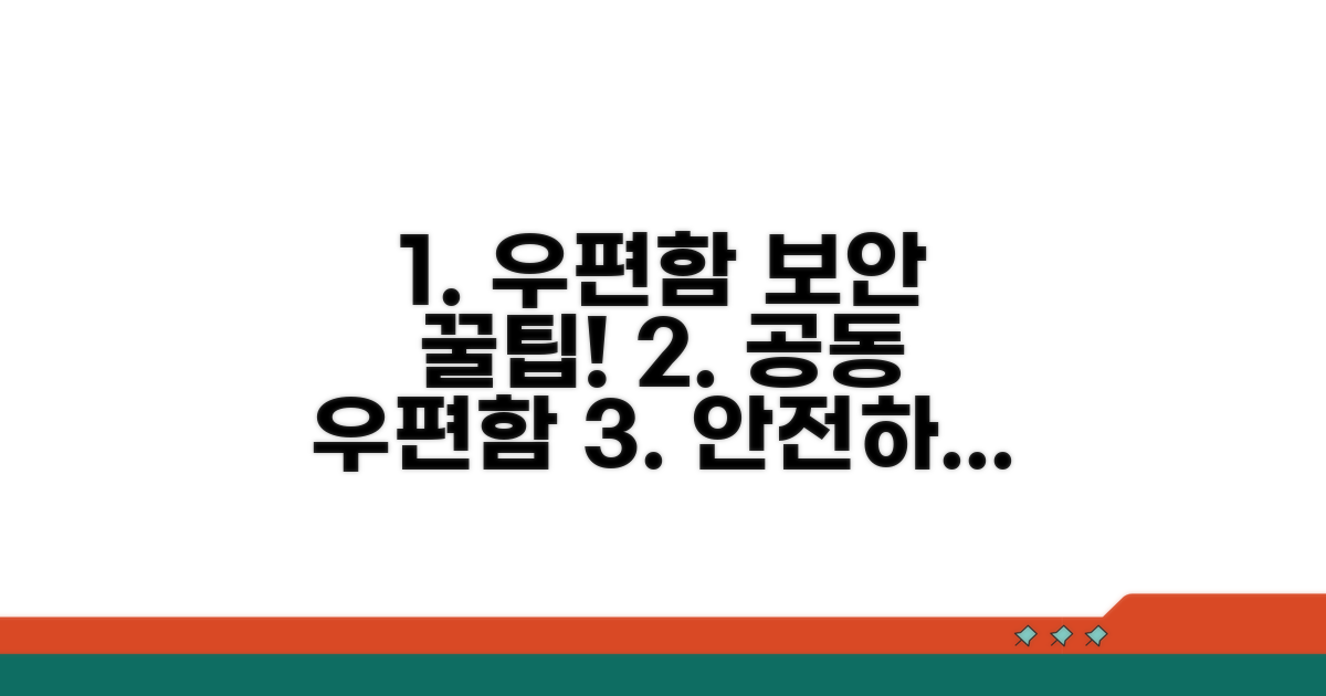 공동 우편함 보안 강화 비결