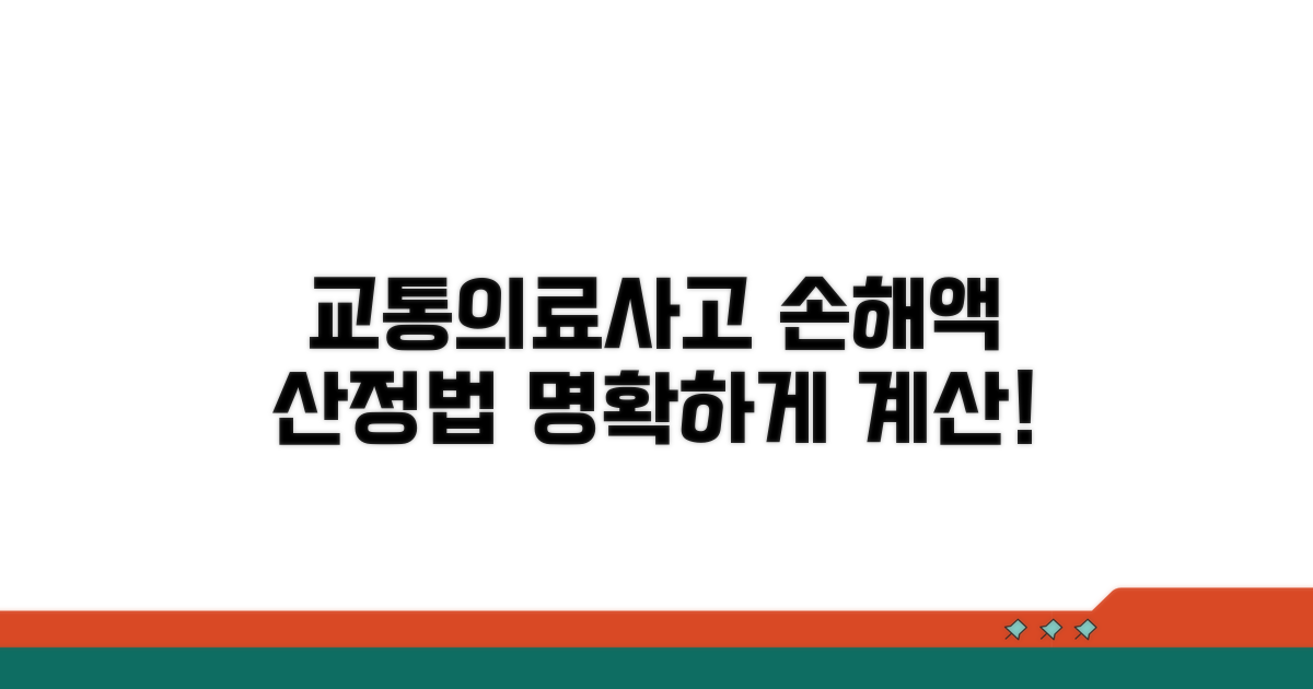 교통사고, 의료사고 손해액 산정법