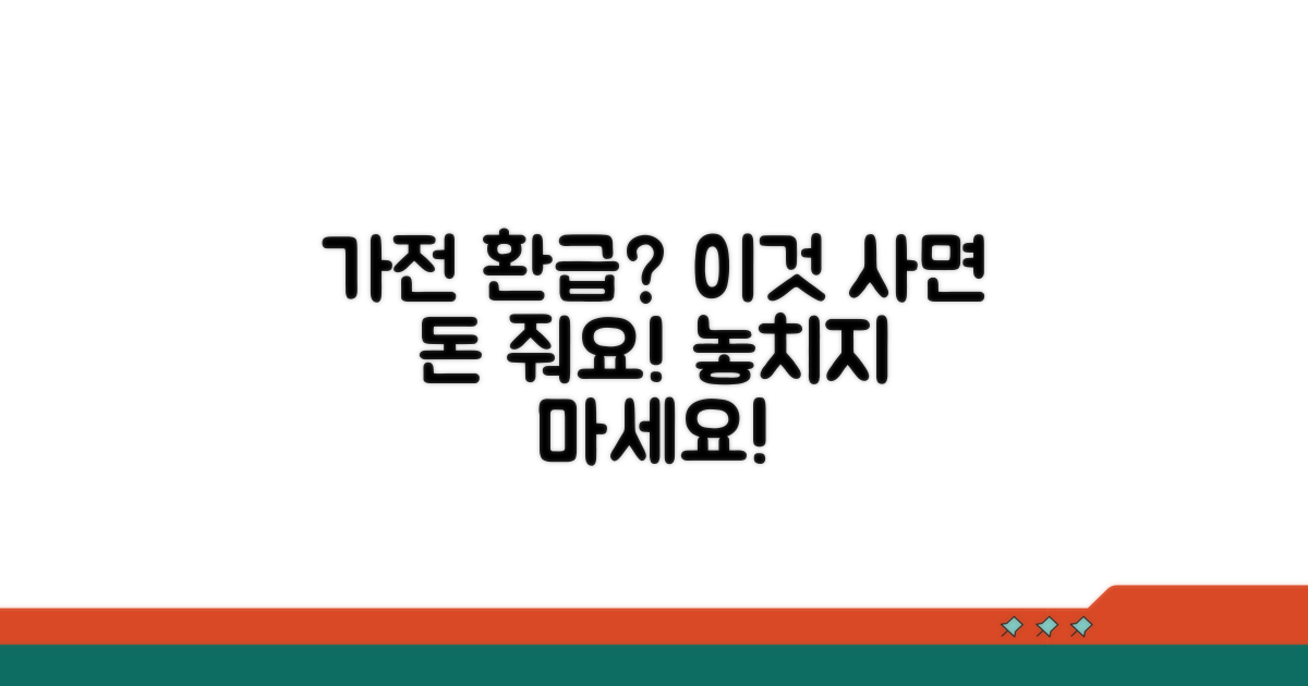 어떤 가전이 환급 받을 수 있을까?