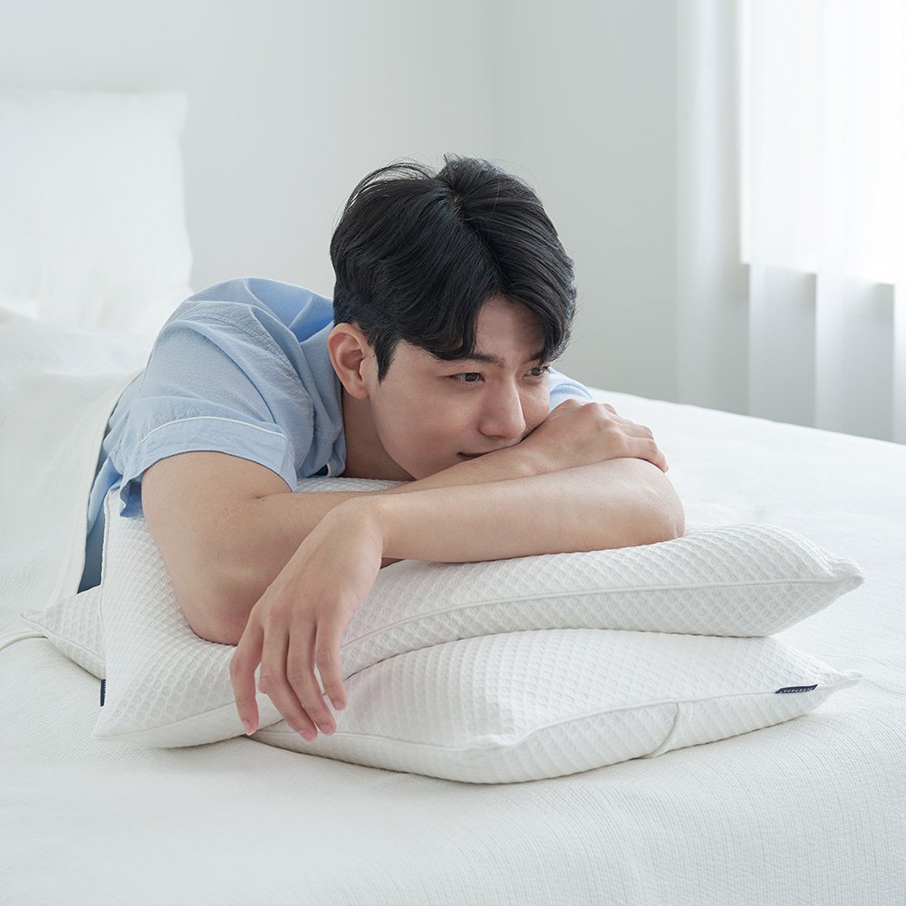 경추베개 낮은 기능성 숙면 경추목베개 에어쿨링베개 상세 이미지 1