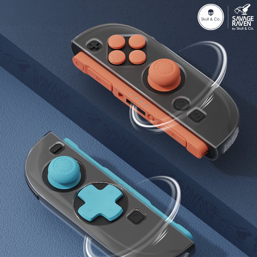 닌텐도 스위치2 케이스 투명 스컬앤코 스플릿 풀커버 케이스 상세 이미지 2