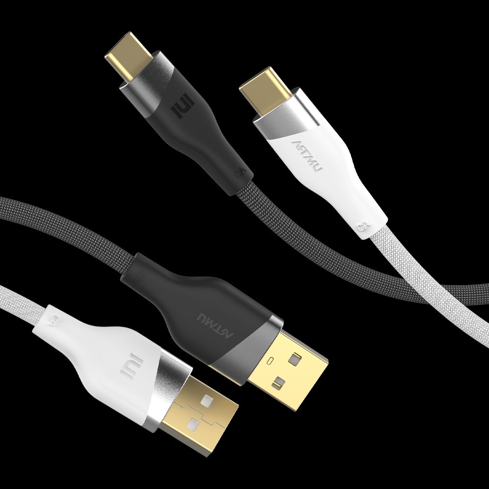 우븐 USB C타입 고속충전 케이블 블랙, 1개, 2m 상세 이미지 1