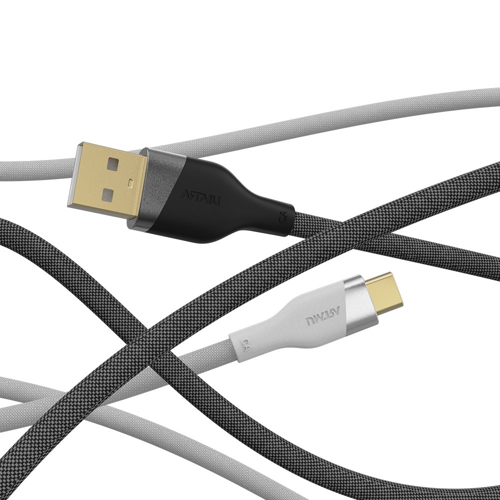 우븐 USB C타입 고속충전 케이블 블랙, 1개, 2m 상세 이미지 1