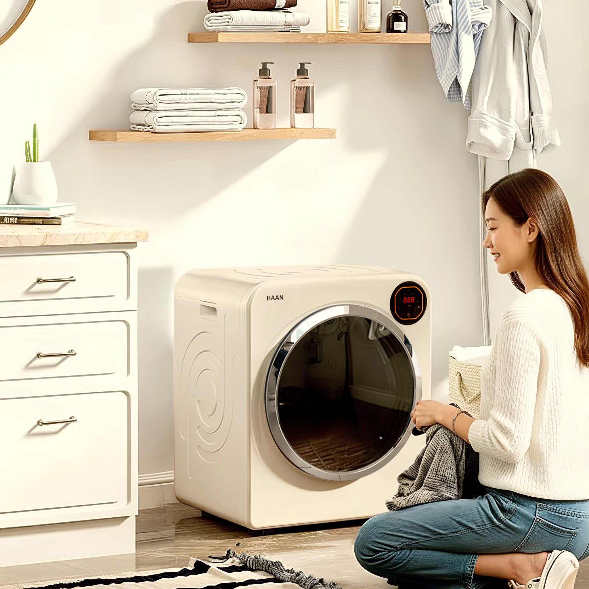 한경희 미니건조기 5kg 원룸 수건 아기옷 빨래건조기 소형 상세 이미지 2