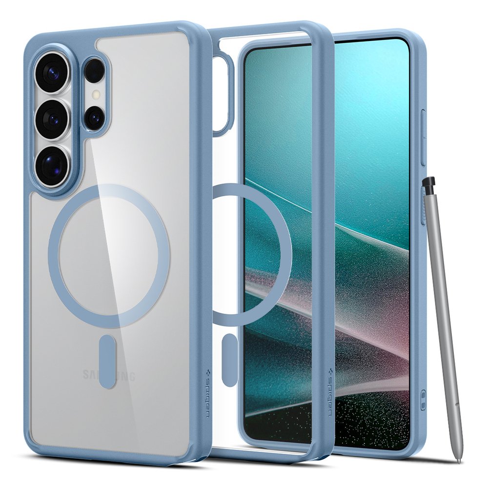 25W 충전 슈피겐 갤럭시 맥세이프 케이스 울트라하이브리드맥핏 라이트블루, 갤럭시S26 울트라 상세 이미지 2