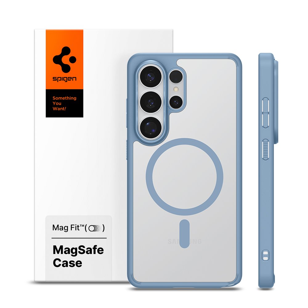 25W 충전 슈피겐 갤럭시 맥세이프 케이스 울트라하이브리드맥핏 라이트블루, 갤럭시S26 울트라 상세 이미지 1