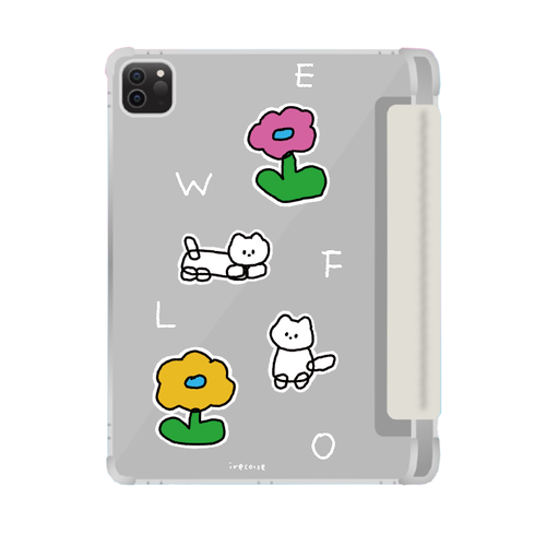 플라워냥이 갤럭시탭 S9 FE 플러스 S9 플러스 펜슬 수납보호 케이스 상세 이미지 1