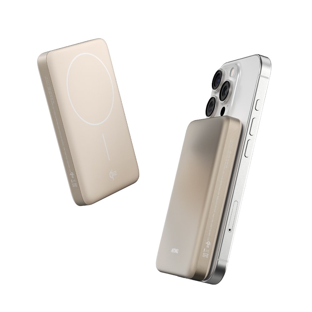 Qi2 15W 맥세이프 슬림 고속 보조배터리 10000mAh QB210 그레이 상세 이미지 1