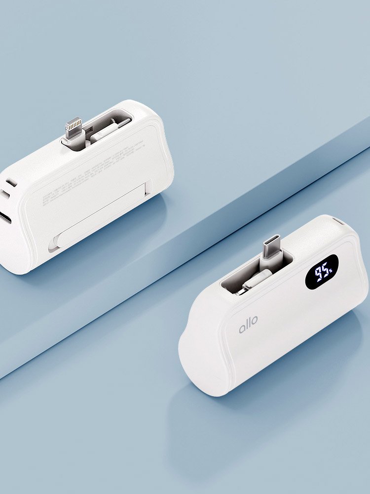 알로코리아 미니 도킹형 고속충전 갤럭시 아이폰 올인원 보조배터리 20W 5000mAh 상세 이미지 1