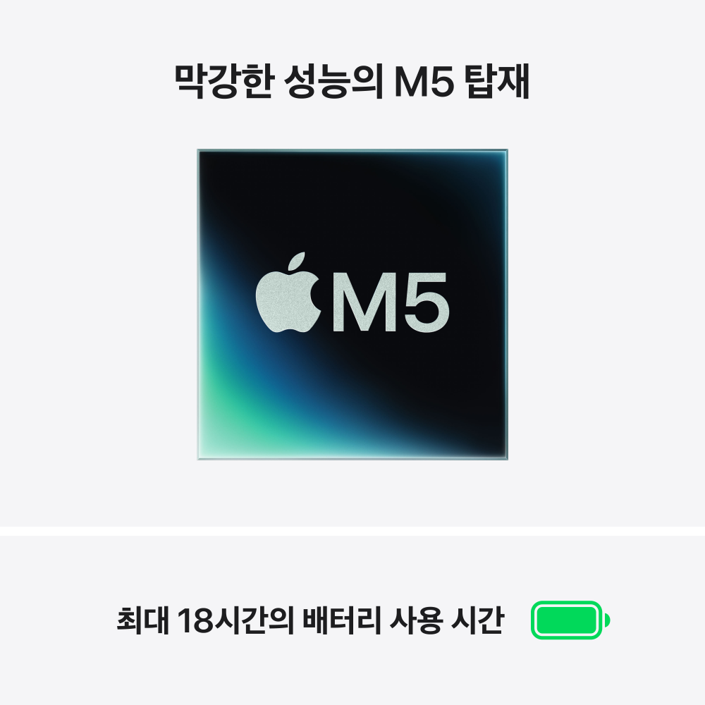 (1차예약) 애플 맥북에어 15 M5 (CPU 10코어/GPU 10코어) 24GB 1TB 미드나이트 MDVN4KH/A 상세 이미지 2
