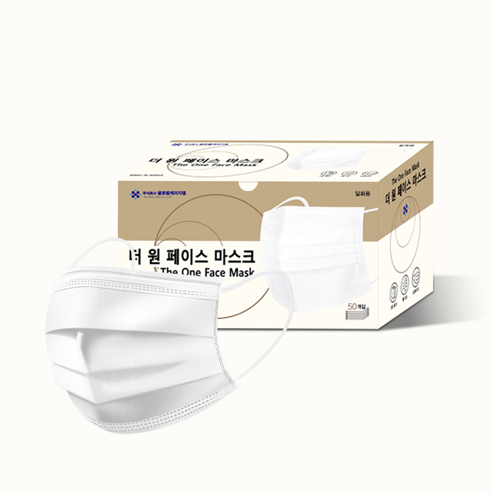 숨편한 덴탈마스크 대형 300매 귀안아픈 마스크 화이트 상세 이미지 1