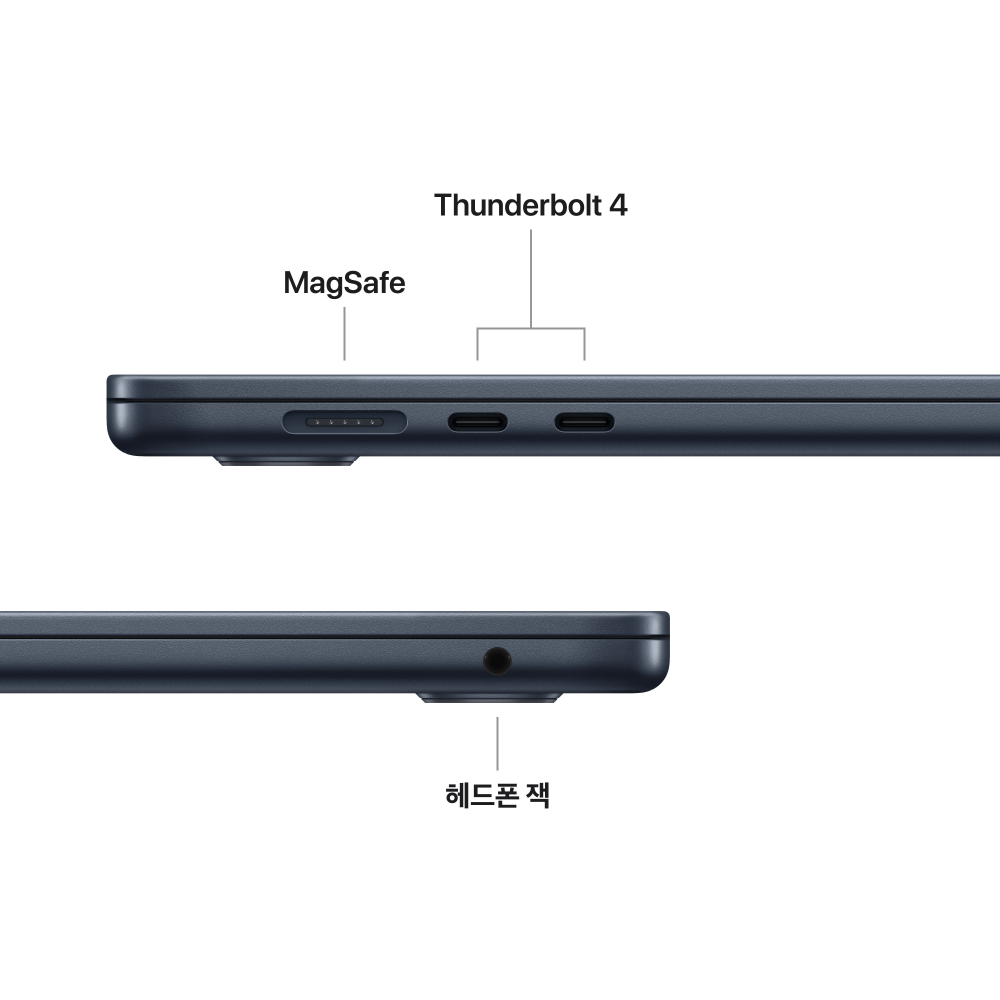 (1차예약) 애플 맥북에어 15 M5 (CPU 10코어/GPU 10코어) 24GB 1TB 미드나이트 MDVN4KH/A 상세 이미지 2