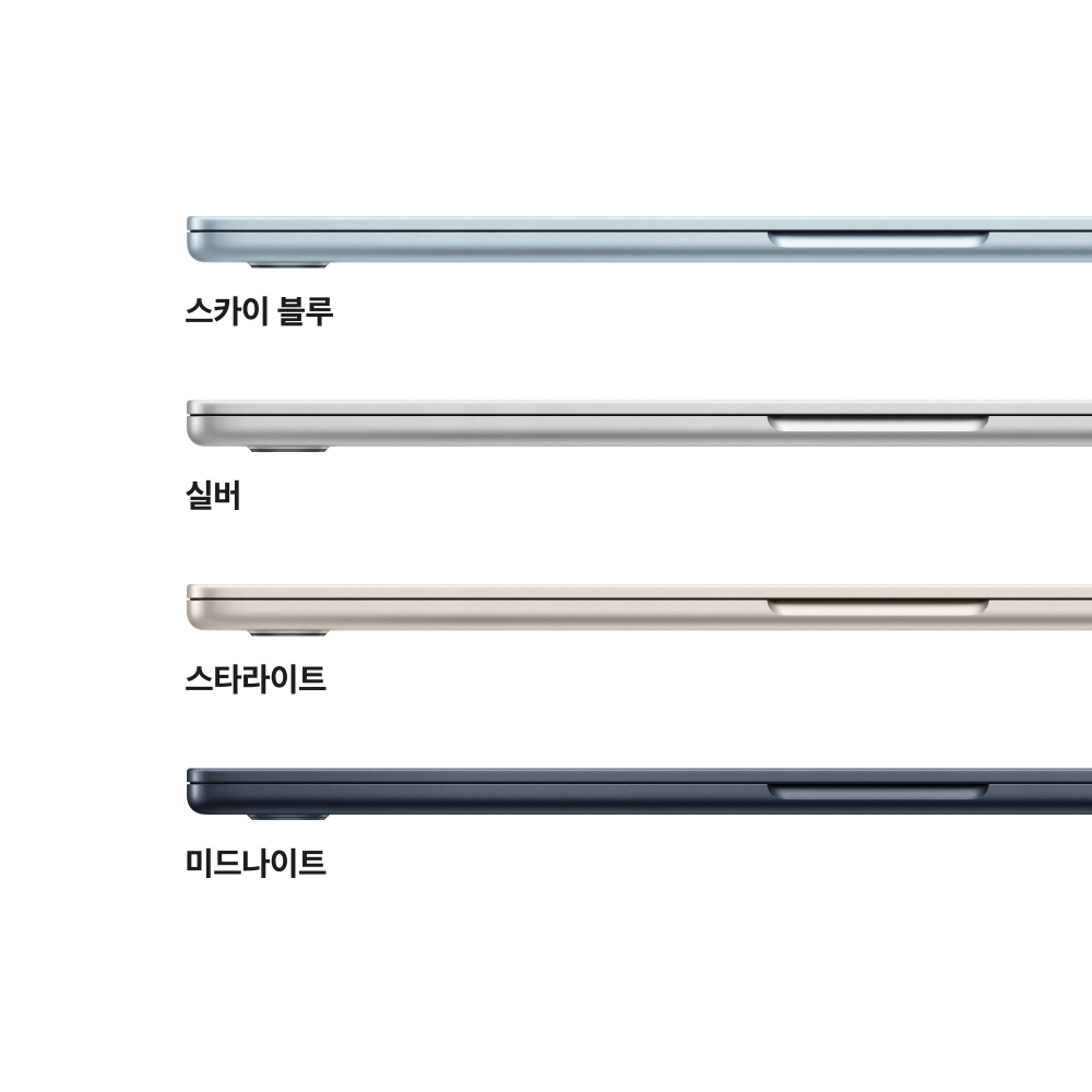 (1차예약) 애플 맥북에어 15 M5 (CPU 10코어/GPU 10코어) 24GB 1TB 미드나이트 MDVN4KH/A 상세 이미지 1