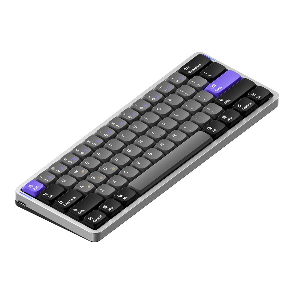 NUPHY AIR60 HE 기계식키보드 래피드 트리거 게이밍 스페이스 실버, 자석축(제이드 프로) 상세 이미지 1